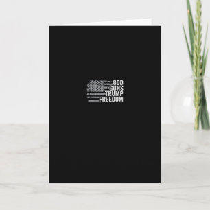 Carte Dieu Armes Trump Liberté - Drôle de chrétien pro-a