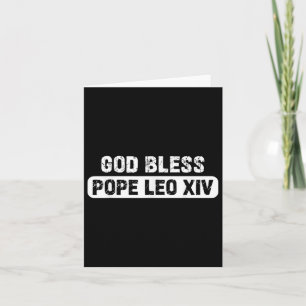 Carte Dieu Béni Pape Léon Pape Léon Xiv
