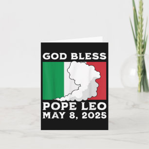 Carte Dieu bénisse le pape Léon Pape italien Léon 2025