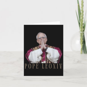 Carte Dieu bénisse le pape Léon Xiv 26e pape