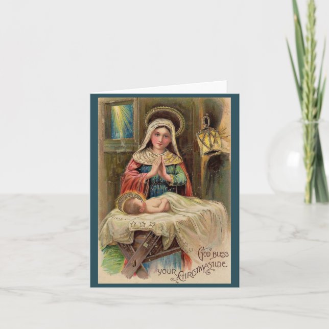 Carte Dieu bénisse votre Noël (Devant)