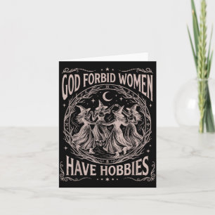 Carte Dieu Céleste Rétro Interdit aux Femmes d'avoir des