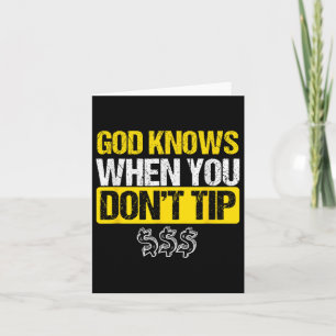 Carte Dieu Conseil Blanc Barman Barman Waiter Pub Cadeau