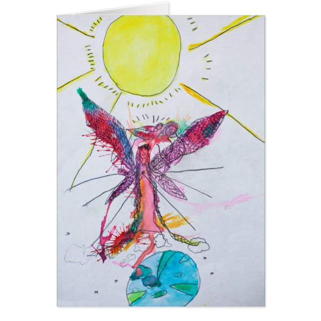 Carte - Dieu de mère créant l'esprit d'un bébé (Devant)