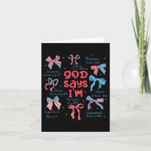 Carte Dieu Dit Que Je Suis 4 juillet Christian Jésus Ind