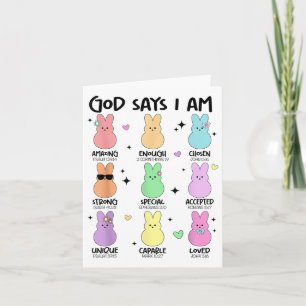 Carte Dieu Dit Que Je Suis Christian Garçons Filles Enfa