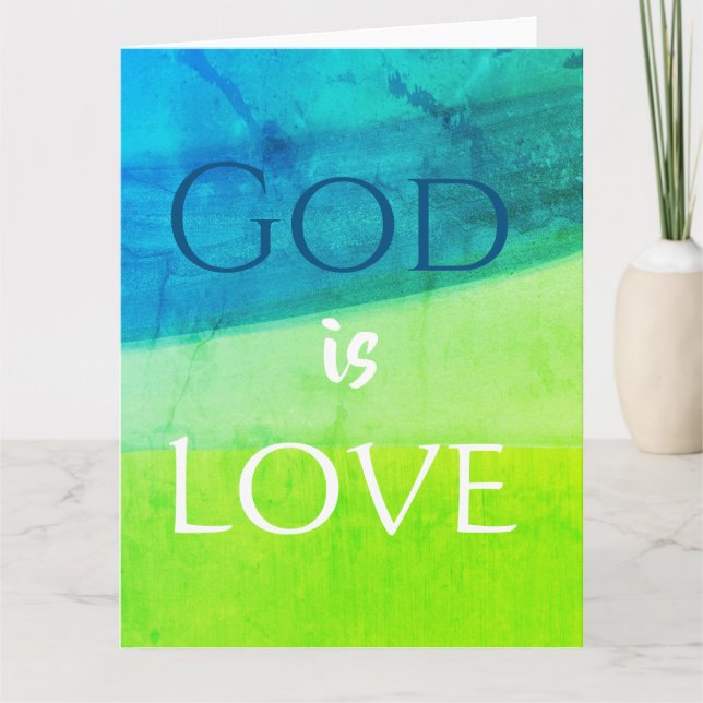 Carte Dieu est Amour Inspirant (Devant)