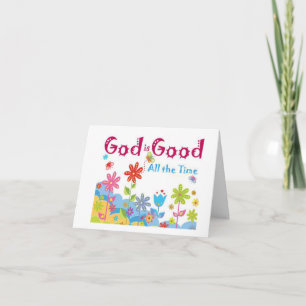 Carte Dieu est bon tout le temps