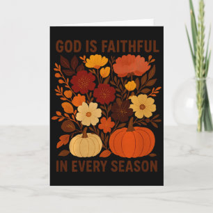 Carte Dieu est fidèle en chaque saison, Floral automne A