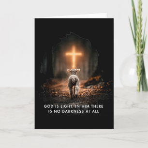 Carte Dieu Est Lumière En Lui Il N'y A Aucune Obscurité 