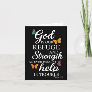 Carte Dieu Est Notre Refuge Bible Verse Psaume 46_1