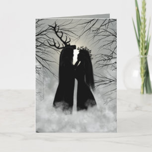 Carte Dieu et déesse de solstice d'hiver