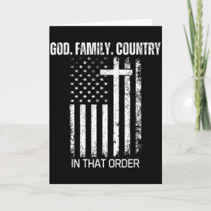 Carte Dieu Famille Pays Dans Cet Ordre Patriotique Chris