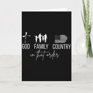 Carte Dieu Famille Pays Dans Cet Ordre Patriotique Chris