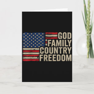 Carte Dieu Famille Pays Liberté Patriotique Chrétien Eta