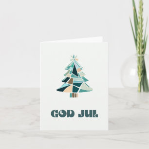 Carte Dieu juil, Noël scandinave