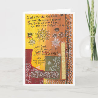 Carte Dieu réécrit/Commencer fraîche