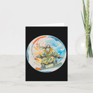 Carte Dieu Snowboard Avec Jésus Christ Prière Lord Chu