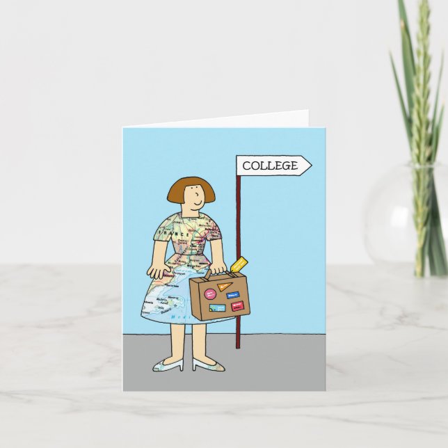 Carte Dieu va à l'université pour elle (Devant)