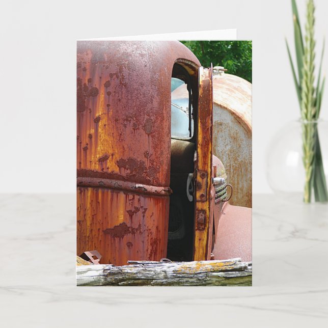 Carte Différentes vues sur le vieux camion (Devant)