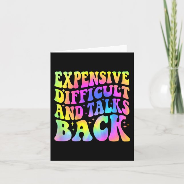 Carte Difficile Et Parle Retour Mères Fête Mère Vie (Devant)