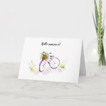 Carte d'illustration aquarelle peinte