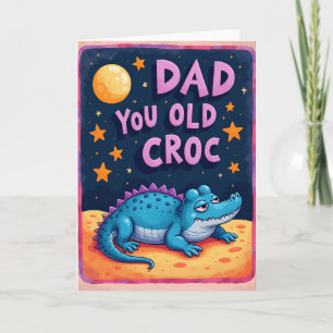 Carte d'illustration Croc Dad Night Sky