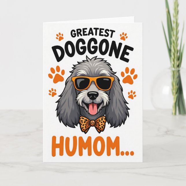 Carte d'illustration de maman de chien (Devant)