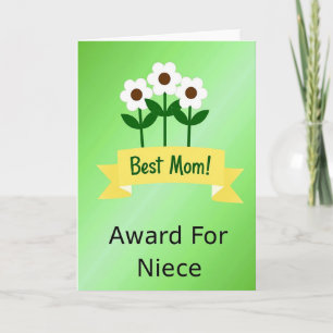 Carte d'illustration "Emerald Best Mom"