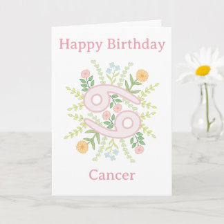 Carte d'illustration florale pour anniversaire Can
