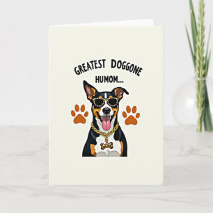 Carte d'illustration Humom de chien