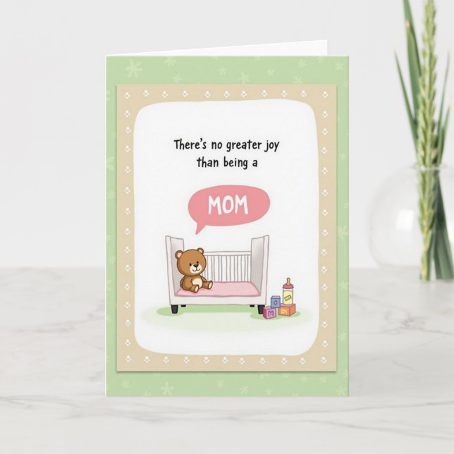 Carte d'illustration Joie des mamans adorables (Devant)