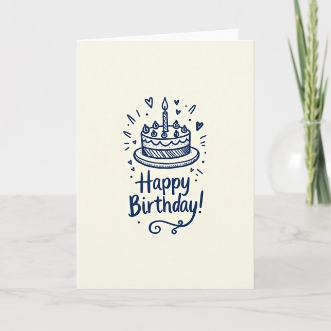 Carte d'illustration joyeuse (Devant)
