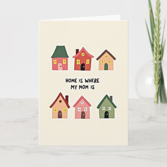Carte d'illustration Maman Sweet Home (Devant)