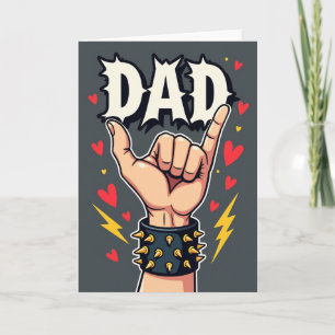 Carte d'illustration Papa qui déchire