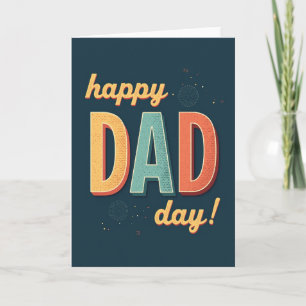 Carte d'illustration Papa Vintage