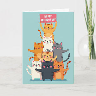 Carte d'illustration pour la fête des mères de cha