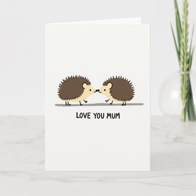 Carte d'illustration pour maman aimante (Devant)