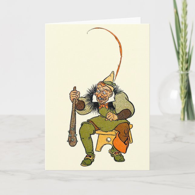 Carte d'illustration vintage pour enfants - Ogre (Devant)