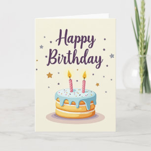 Carte d'image de gâteau de célébration