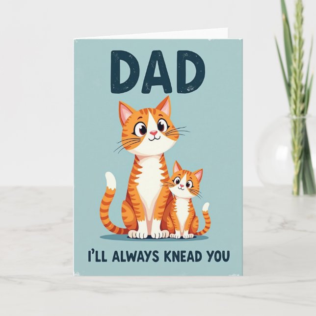 Carte d'image de la fête des papas qui aiment les  (Devant)
