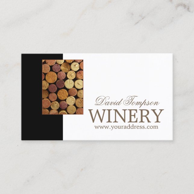 Carte d'image Wine Maker Sommelier Winery Cork (Devant)