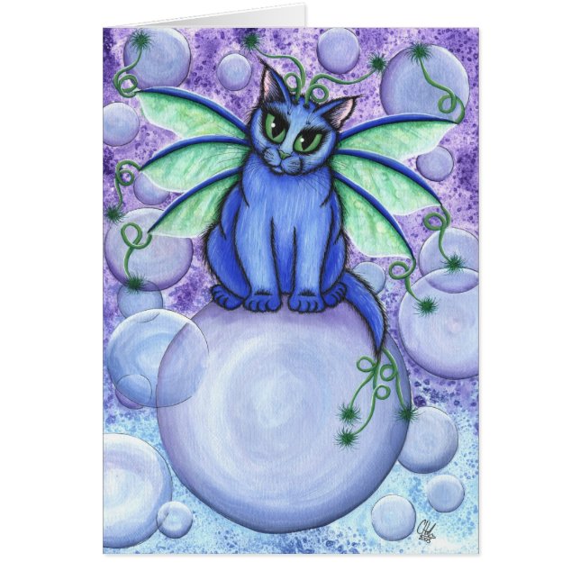 Carte d'Imaginaire de chat de bulle (Devant)