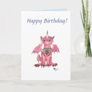 Carte d'Imaginaire rouge Dragon Unicorn Pegasus