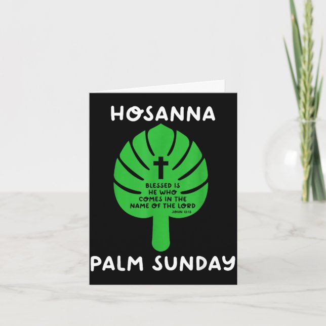 Carte dimanche des rameaux hosanna semaine sainte pâques (Devant)