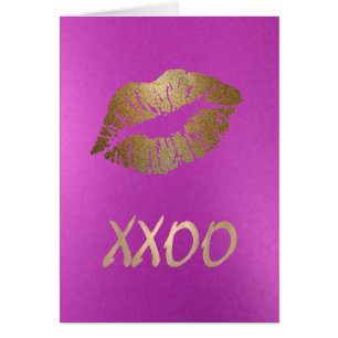 Carte d'impression Lip Hubs and Kisses