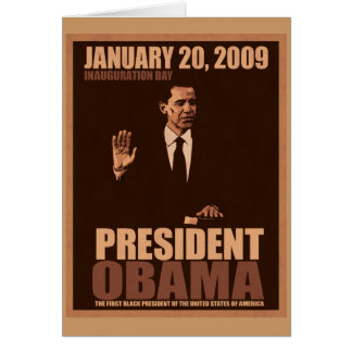 Carte d'inauguration d'Obama