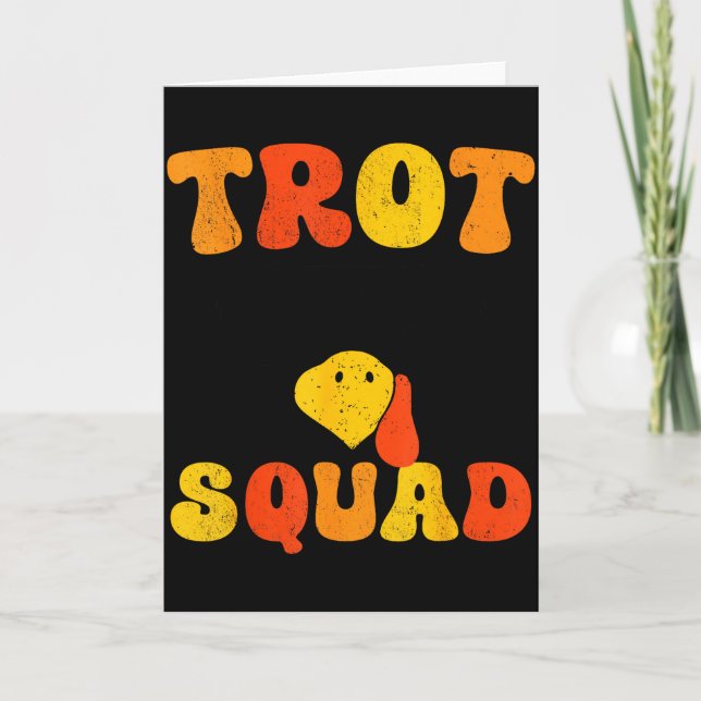 Carte Dinde courante Sungles Trot Squad Thanksgiving _1  (Devant)