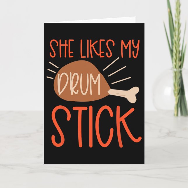 Carte Dinde de couples de Thanksgiving Elle aime mon Dr (Devant)