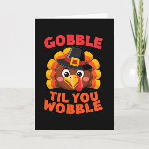 Carte Dinde Gilgrim de la fête de Thanksgiving jusqu'à c